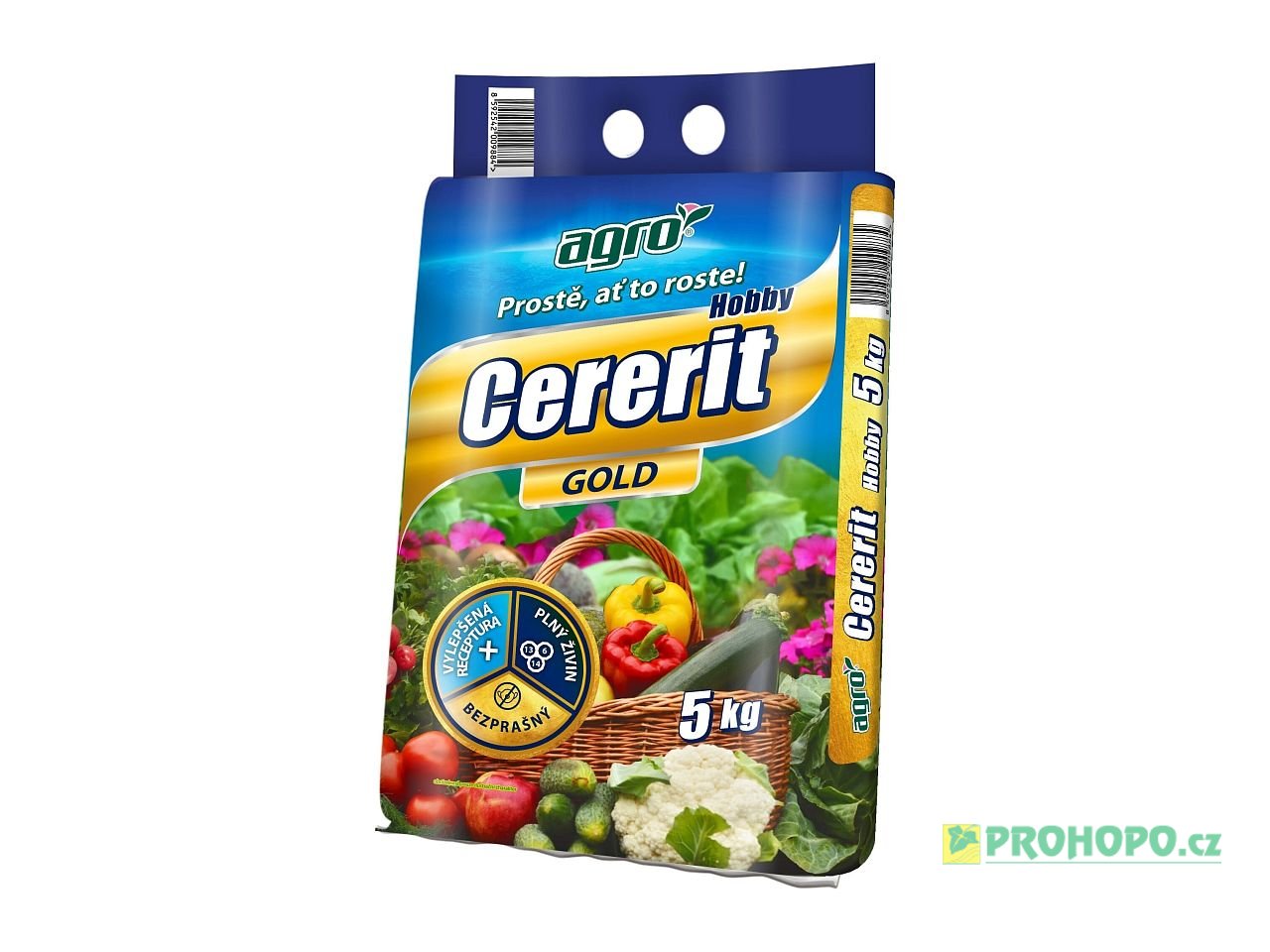 AGRO Cererit Hobby Gold 5kg - k výživě ovoce, zeleniny a okrasných rostlin s obsahem železa
