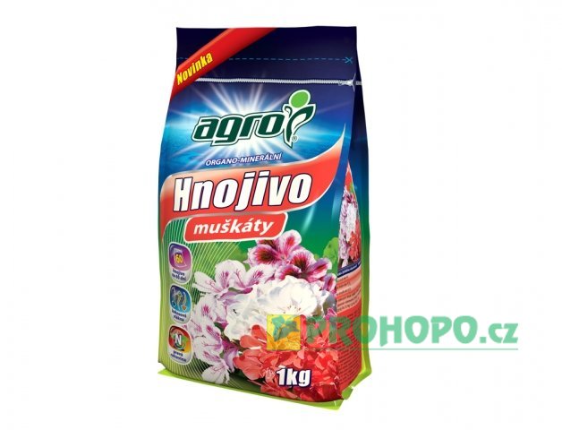AGRO Hnojivo organo-minerální pro muškáty 1kg