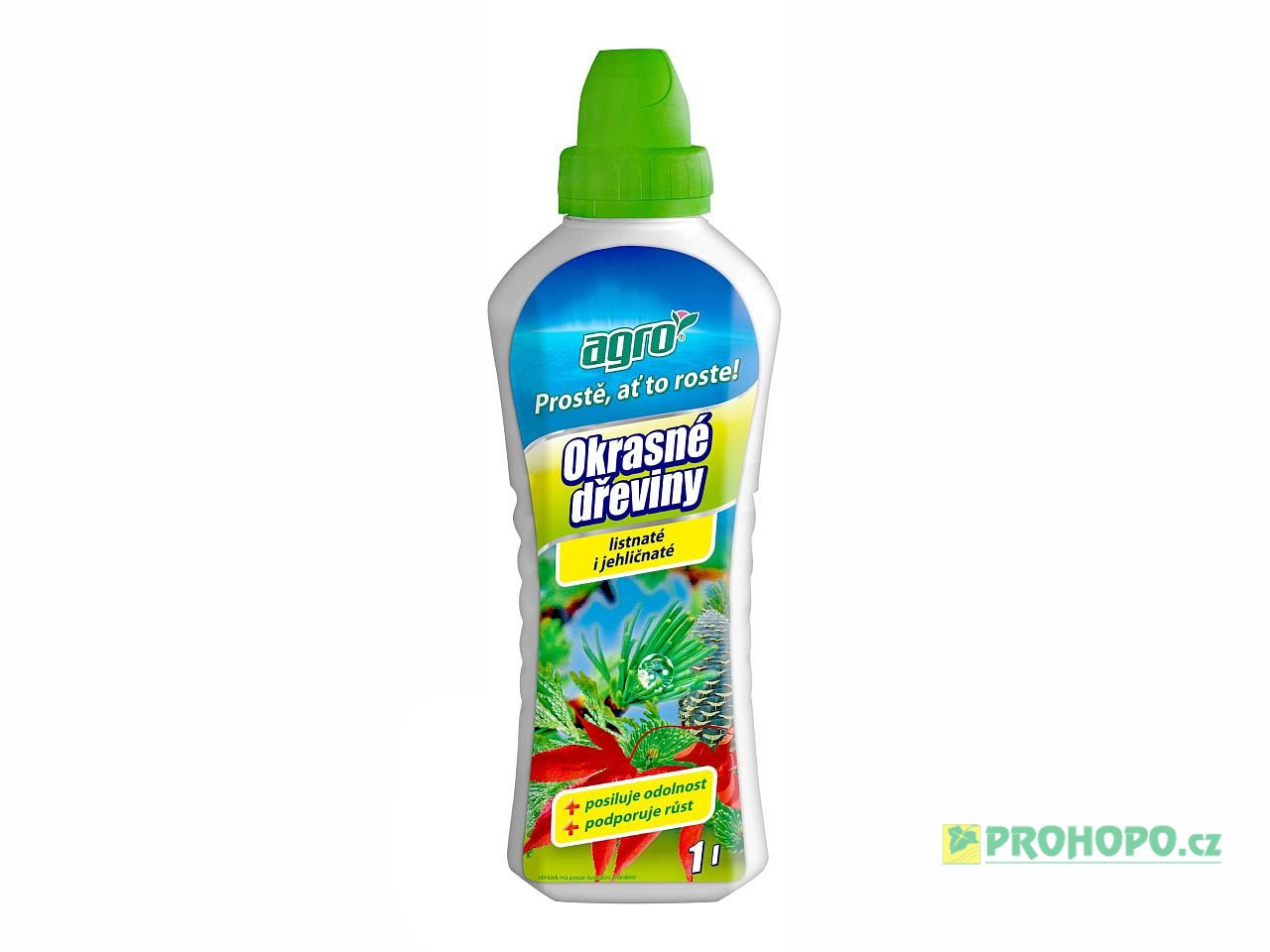 AGRO Kapalné hnojivo pro okrasné dřeviny listnaté i jehličnaté 1l - Prostě, ať to roste!