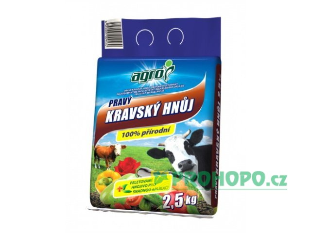 AGRO Pravý kravský hnůj 2,5kg
