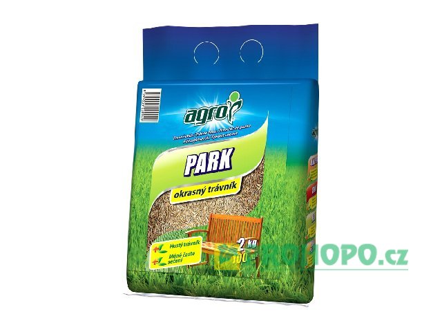 AGRO Travní směs park 2kg - směs pro mírně až středně zatěžované plochy