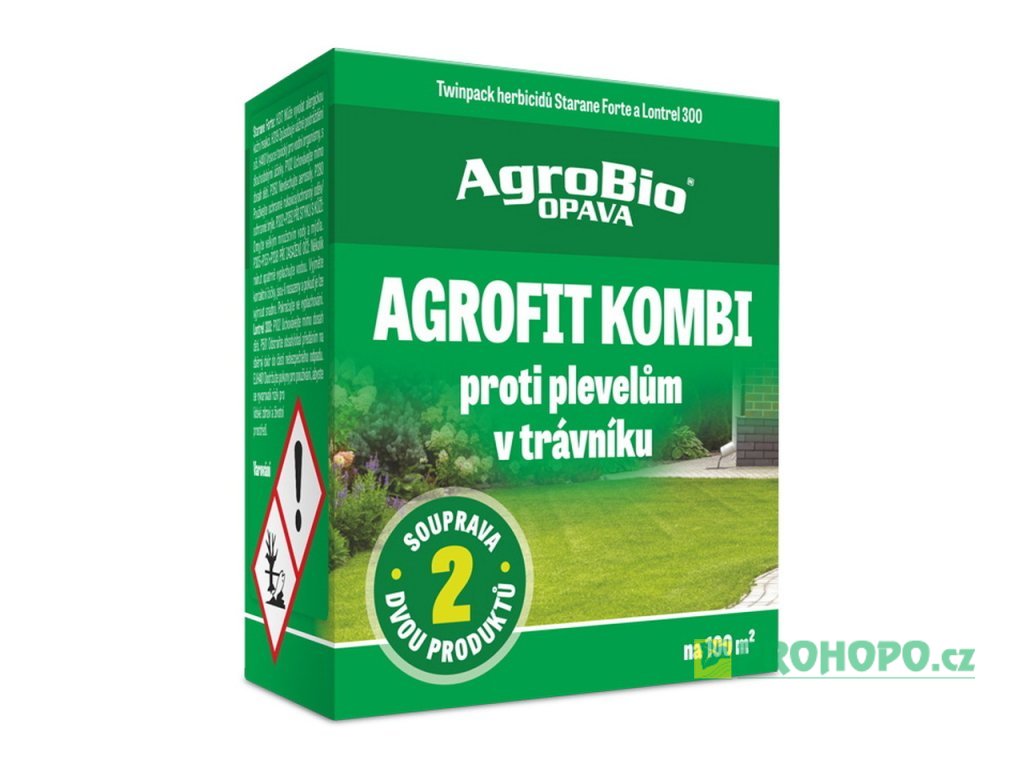 Agrofit kombi New na 100m2 - souprava dvou herbicidů pro hubení plevelů v trávnících
