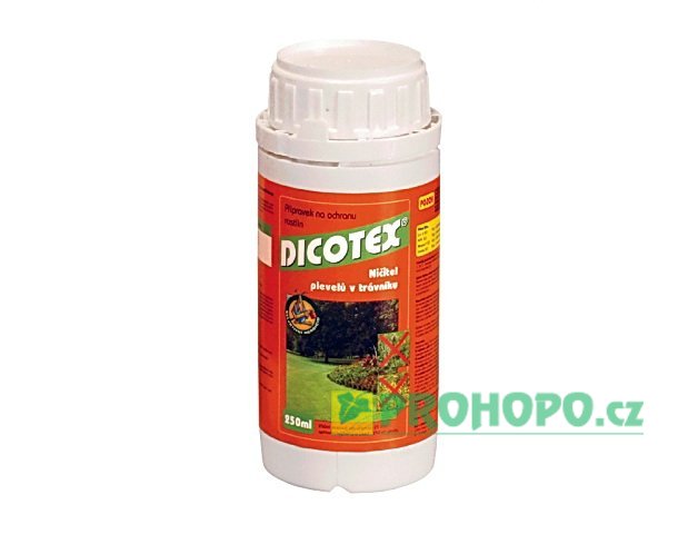 Dicotex 250ml - proti dvouděložným plevelům v okrasných, sportovních a účelových trávnících