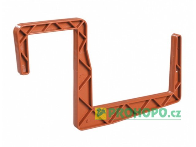 Držák truhlíku Universal 12cm na hranu terracota