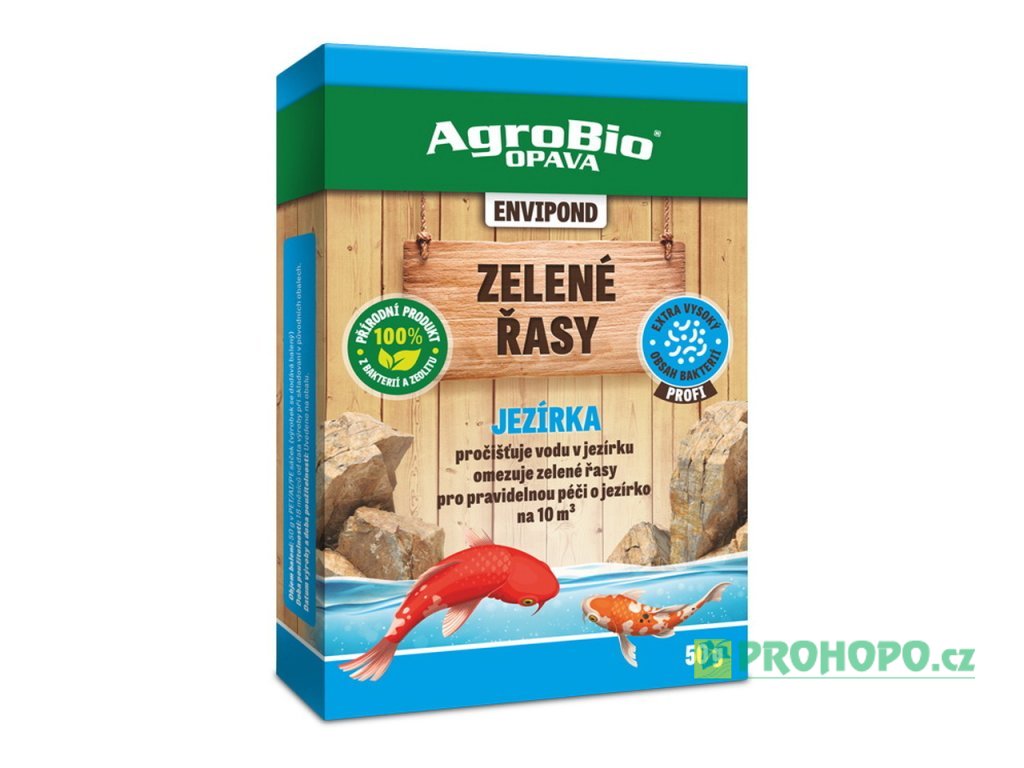EnviPond 50g jezírka - přírodní produkt pročišťující vodu a omezující výskyt zelených řas