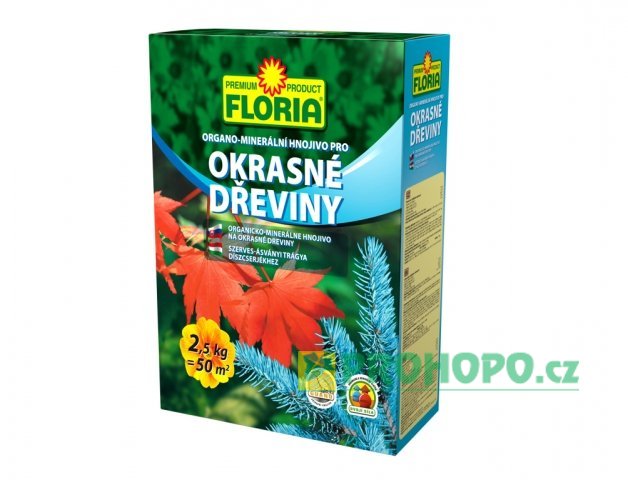 FLORIA Organo-minerální hnojivo pro okrasné dřeviny 2,5kg