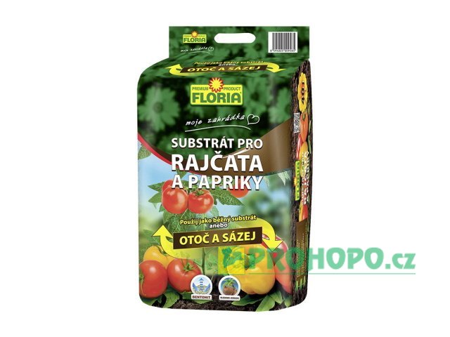 FLORIA Substrát pro rajčata a papriky 40l  ["otoč a sázej"]