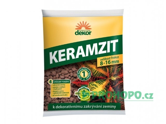 FORESTINA Dekor Keramzit  1l (4-8mm) - k dekorativnímu zakrývání zeminy