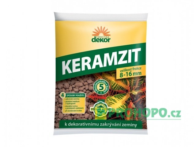 FORESTINA Dekor Keramzit  5l (8-16mm) - k dekorativnímu zakrývání zeminy