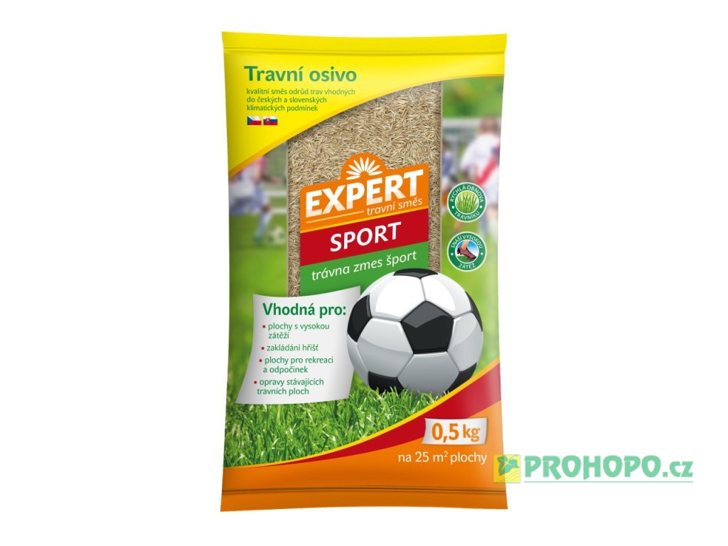 FORESTINA Expert Travní směs Sport 500g - směs pro silně zatěžované rekreační trávníky a hřiště