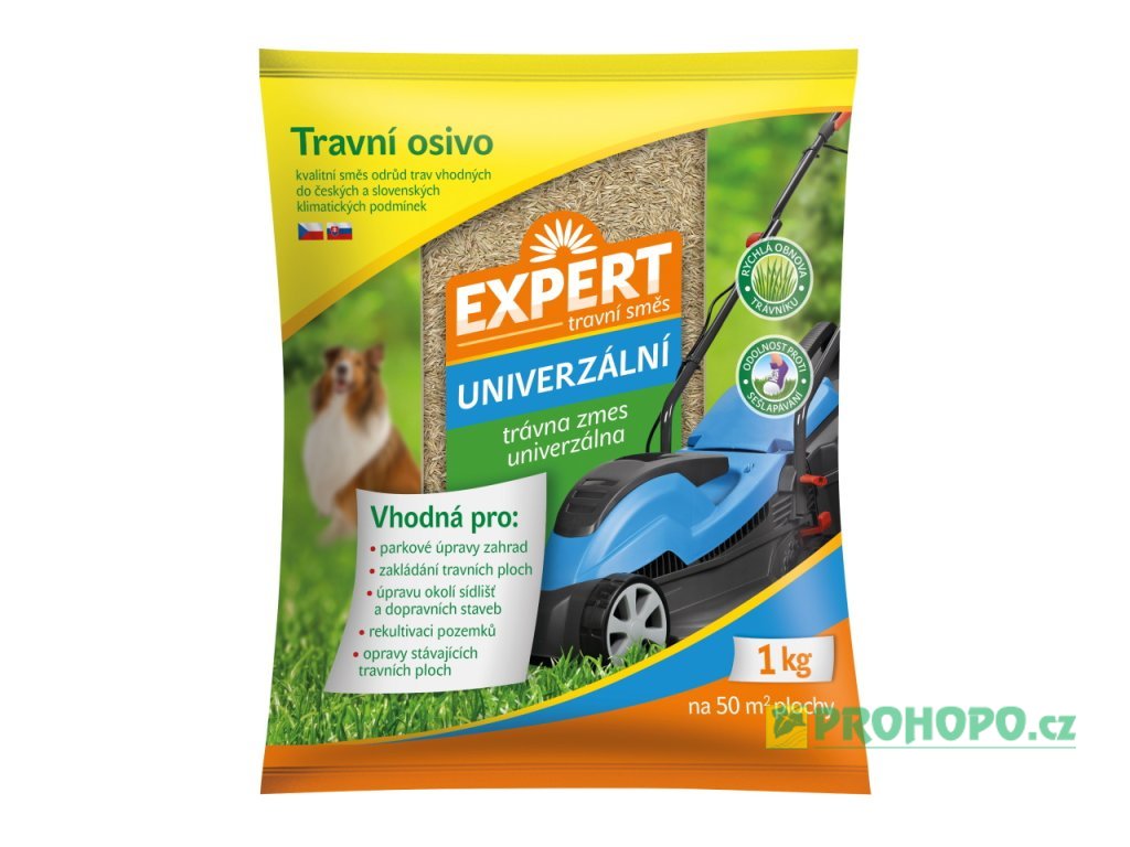 FORESTINA Expert Travní směs Univerzální 1kg - směs pro zakládání a úpravu travních ploch