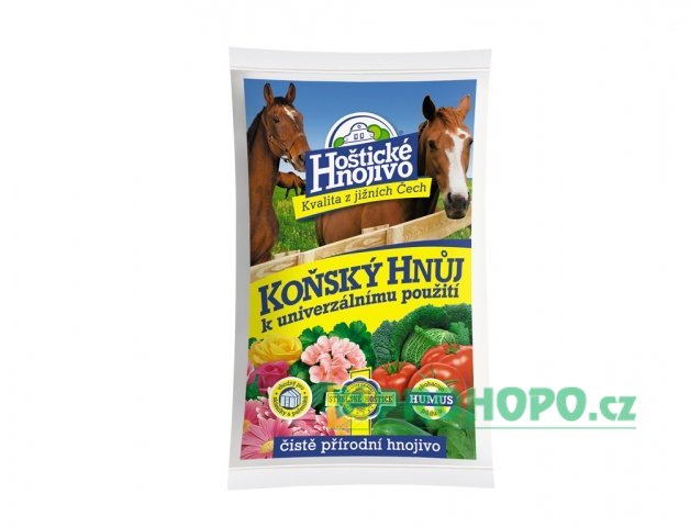 FORESTINA Hoštické Hnojivo Koňský hnůj  8kg - čistě přírodní hnojivo obohacující půdu o humus
