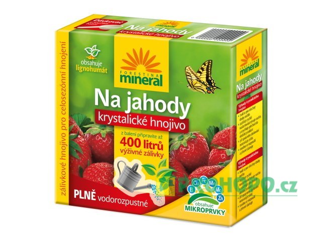 FORESTINA Mineral Krystalické hnojivo s Lignohumátem na jahody a jiné drobné ovoce 400g