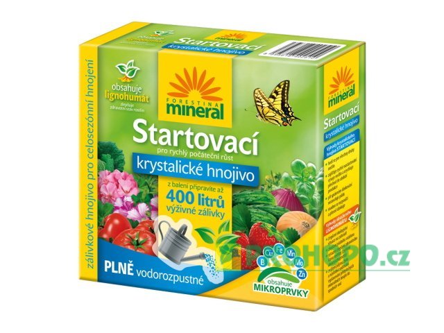 FORESTINA Mineral Krystalické hnojivo s Lignohumátem Startovací 400g - pro rychlý vzrůst