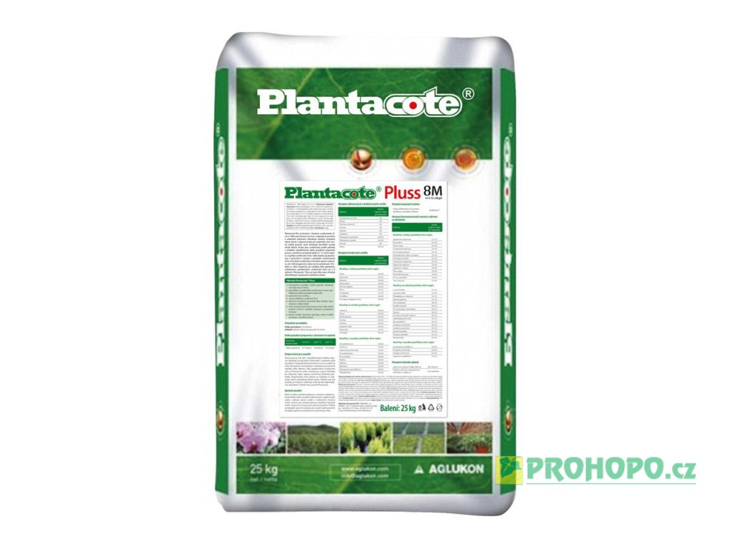 FORESTINA Plantacote Pluss  8M 25kg - pro běžné sázení rostlin vyžadující deklarované uvolnění živin