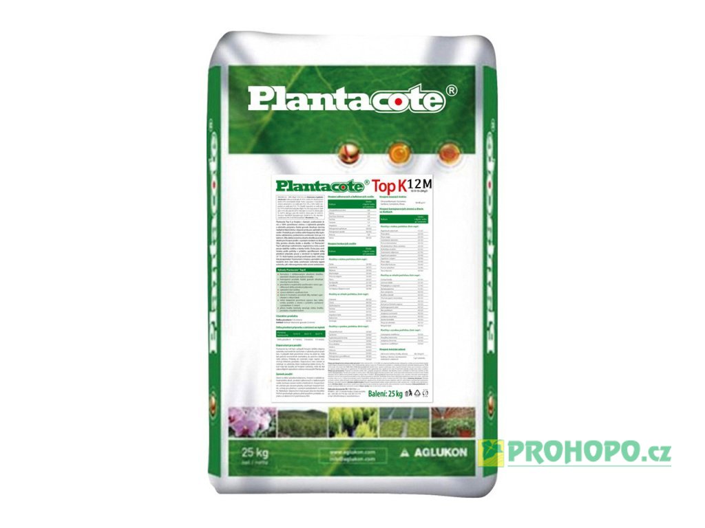 FORESTINA Plantacote Top K 12M 25kg - pro běžné sázení rostlin s vysokým požadavkem na draslík