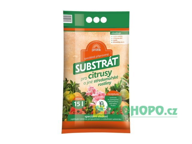 FORESTINA Profík Substrát pro citrusy a jiné středomořské rostliny 15l