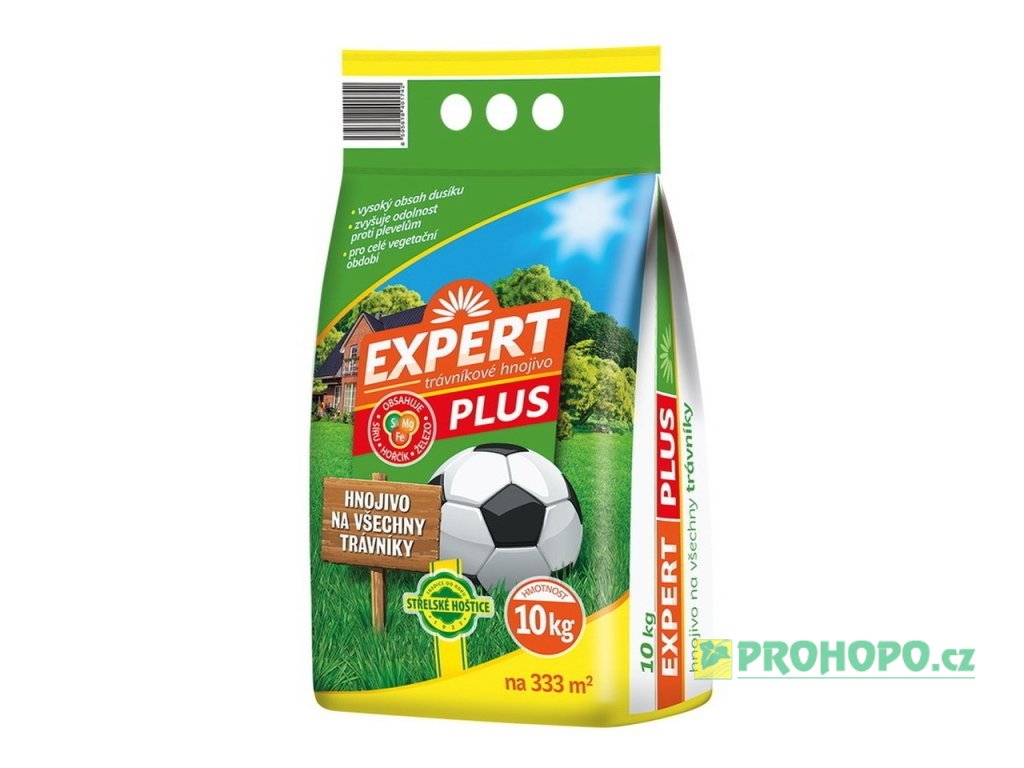 FORESTINA Trávníkové hnojivo Expert Plus 10kg - s obsahem železa k potlačení mechu v trávníku