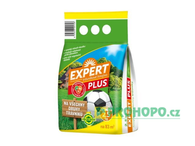 FORESTINA Trávníkové hnojivo Expert Plus 2,5kg - s obsahem železa k potlačení mechu v trávníku