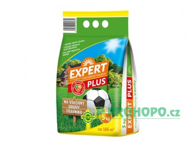 FORESTINA Trávníkové hnojivo Expert Plus 5kg - s obsahem železa k potlačení mechu v trávníku