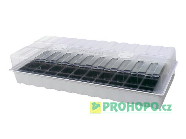 MINIPA Minipařeniště s ventilací 47x20x10cm včetně sadbové desky - 40 jamek