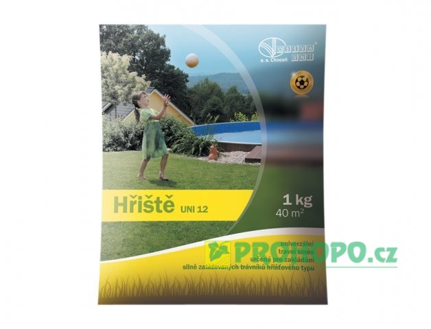 OSEVA UNI Travní směs Hřiště 1kg - směs pro silně zatěžované rekreační trávníky a hřiště