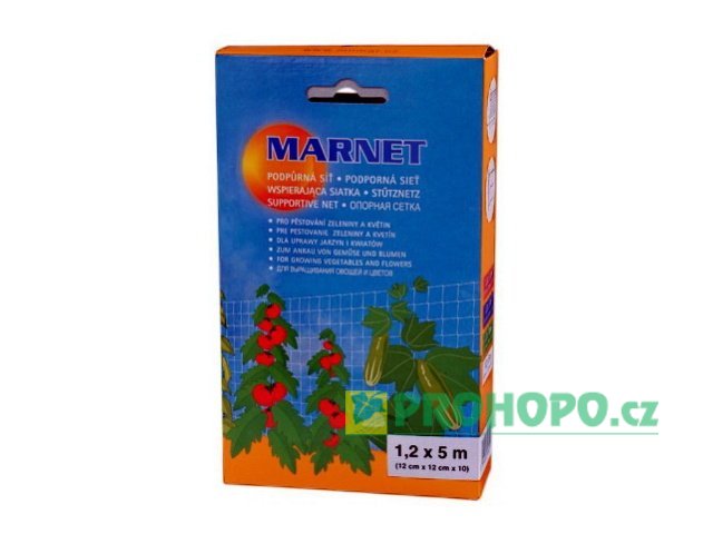 Podpůrná síť Marnet 1,2x5m - pro pěstování zeleniny a květin