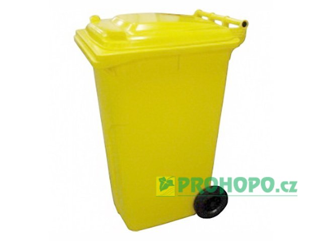 Popelnice plastová 240l žlutá