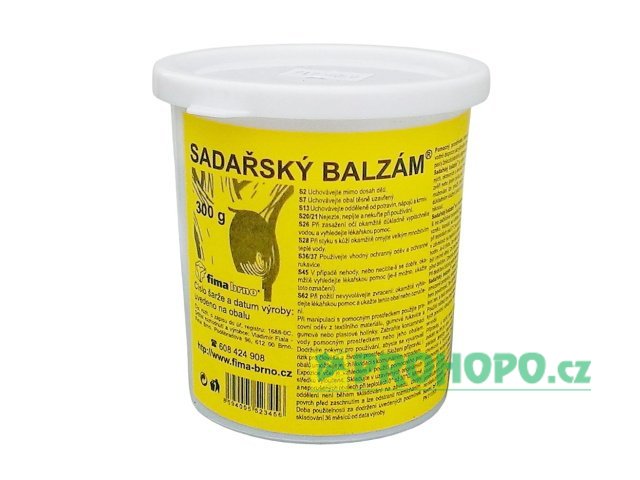 Sadařský balzám 300g - k ochraně ran dřevin po řezu, ohryzu zvěří nebo jiném poškození
