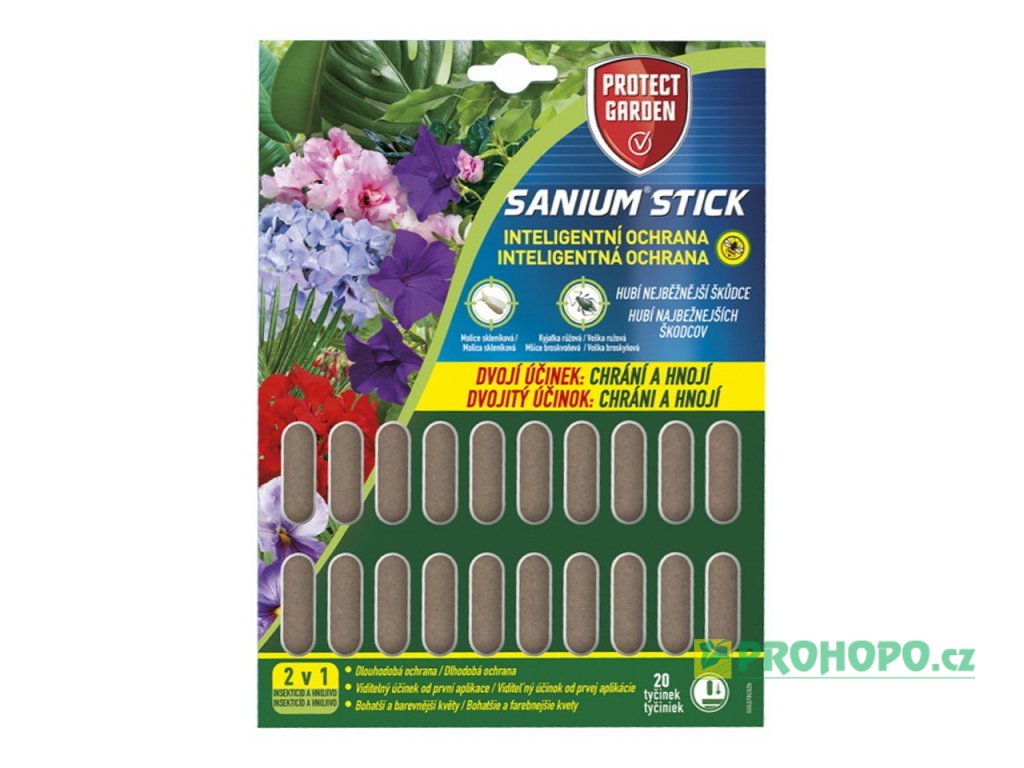 Sanium Stick insekticidní tyčinky 20ks. - insekticidní hnojivé tyčinky proti mšicím a molicím