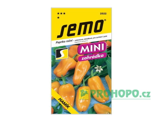 SEMO Paprika zeleninová Hamík sladká k rychlení i na pole - mini zahrádka