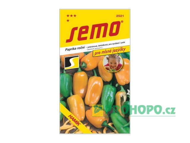 SEMO Paprika zeleninová Hamík sladká k rychlení i na pole