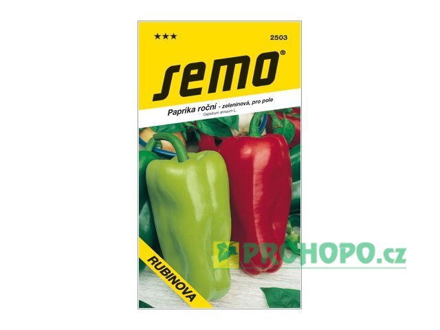 SEMO Paprika zeleninová Rubinova sladká na pole