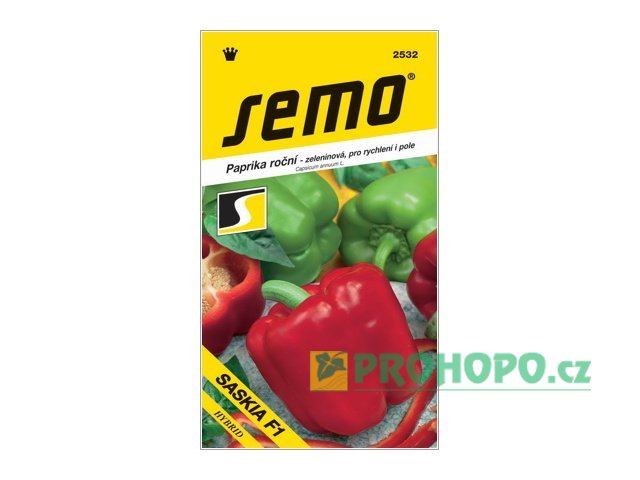 SEMO Paprika zeleninová Saskia F1 sladká k rychlení i na pole