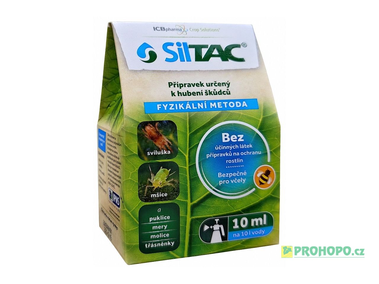 SilTAC EC 10ml - postřiková past znehybňující škůdce na zelenině a okrasných rostlinách