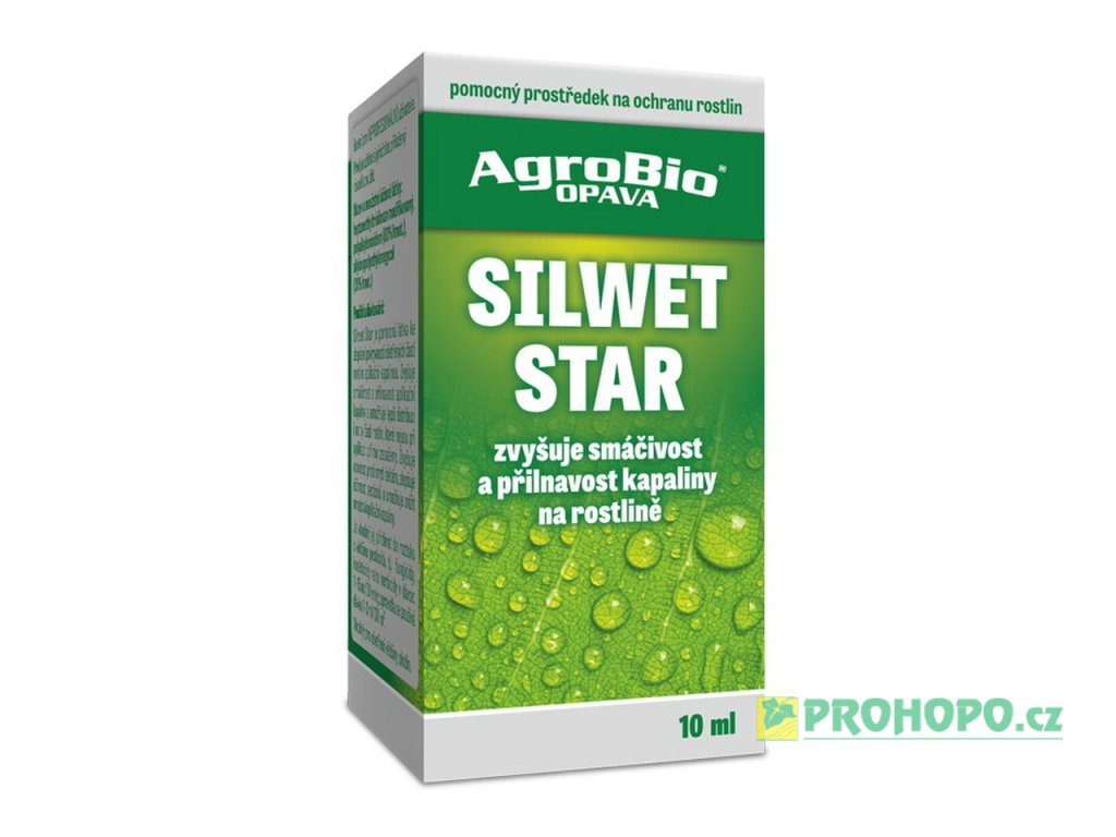 Silwet Star 10ml - ke zlepšení pokryvnosti ošetřených částí rostlin aplikační kapalinou