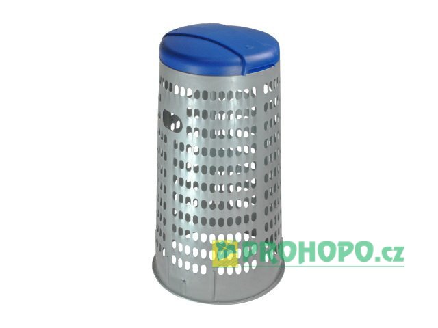 Stojan na odpadkové pytle 110l TATA ECO s víkem modrým
