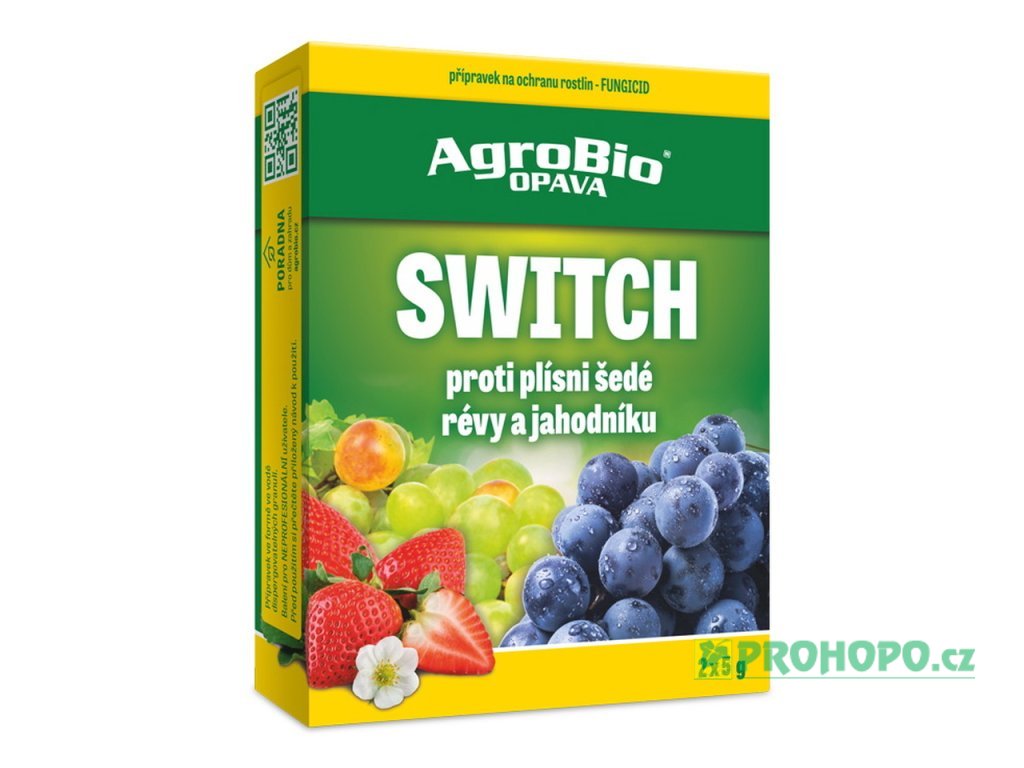 Switch 2x5g - k ochraně révy a jahodníku proti plísni šedé