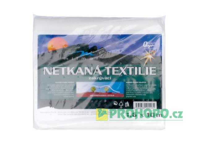 Textilie netkaná bílá 1,6x10m (17g/m2)
