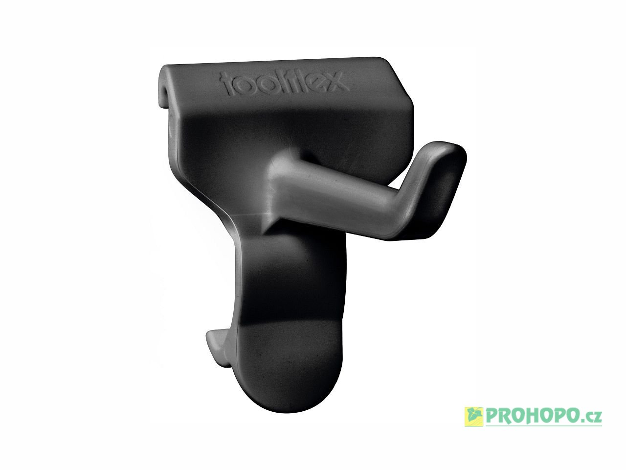 Toolflex One Háček P01H-1 černý do lišty - pro přehledné a bezpečné pověšení nářadí