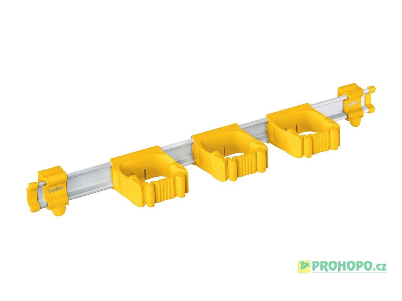 Toolflex One Lišta 5-3-7 hliníková 54cm včetně 3 žlutých držáků TF2-7 [15-35mm]