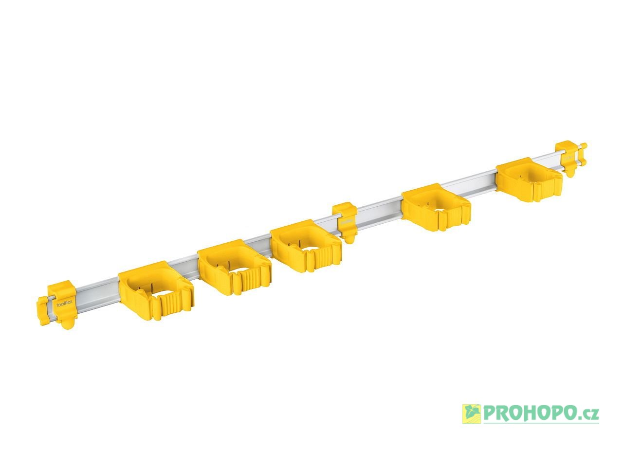 Toolflex One Lišta 9-5-7 hliníková 94cm včetně 5 žlutých držáků TF2-7 [15-35mm]