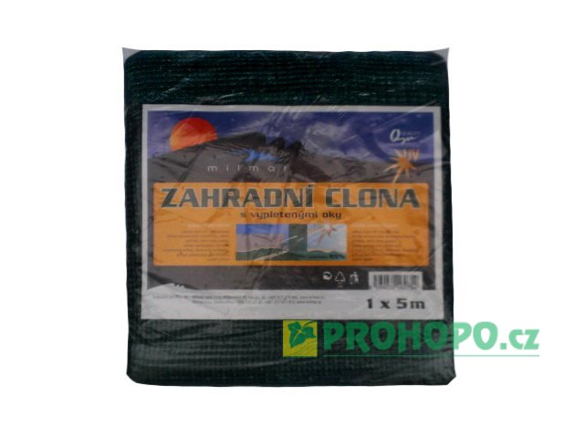 Zahradní clona 65% zastínění 1x5m