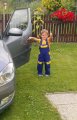 Dětské montérky Cool Trend Kids H8700/140 modrožluté - velikost 140